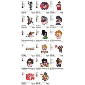 Collection 17 Wreck It Ralph Embroidery Designs 01